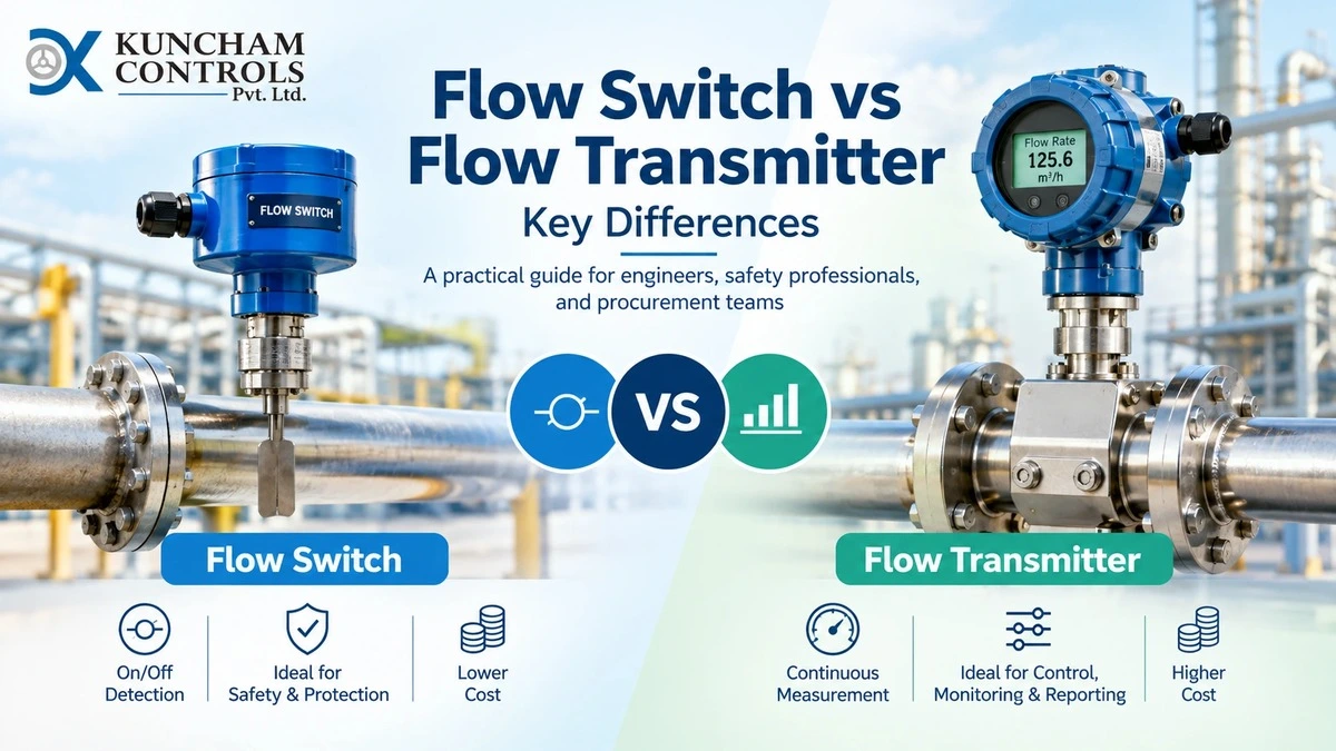 Flow Switch vs Flow Transmitter: Key Differences