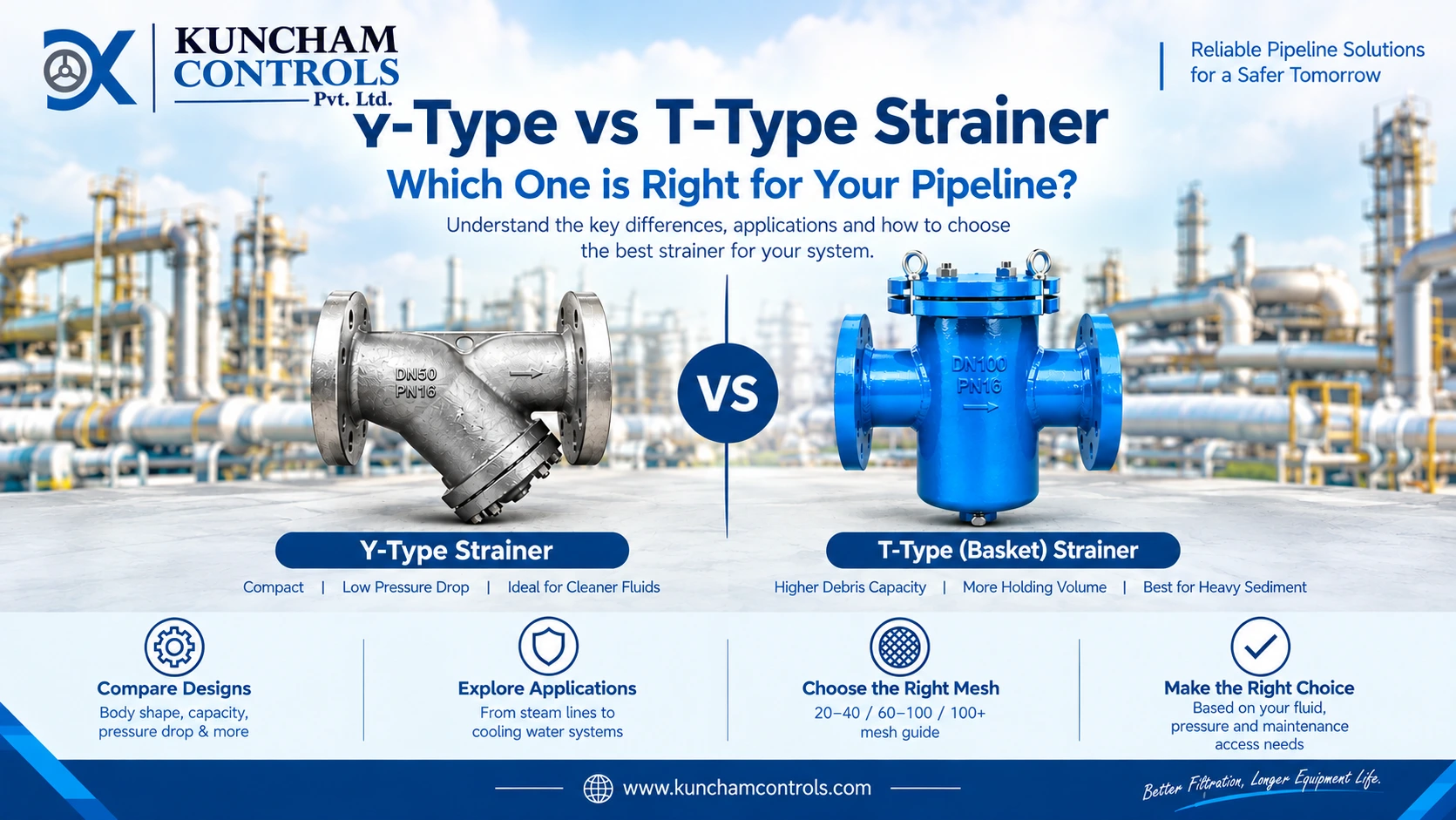 Y-Type vs T-Type Strainer: Which Fits Your Pipeline?